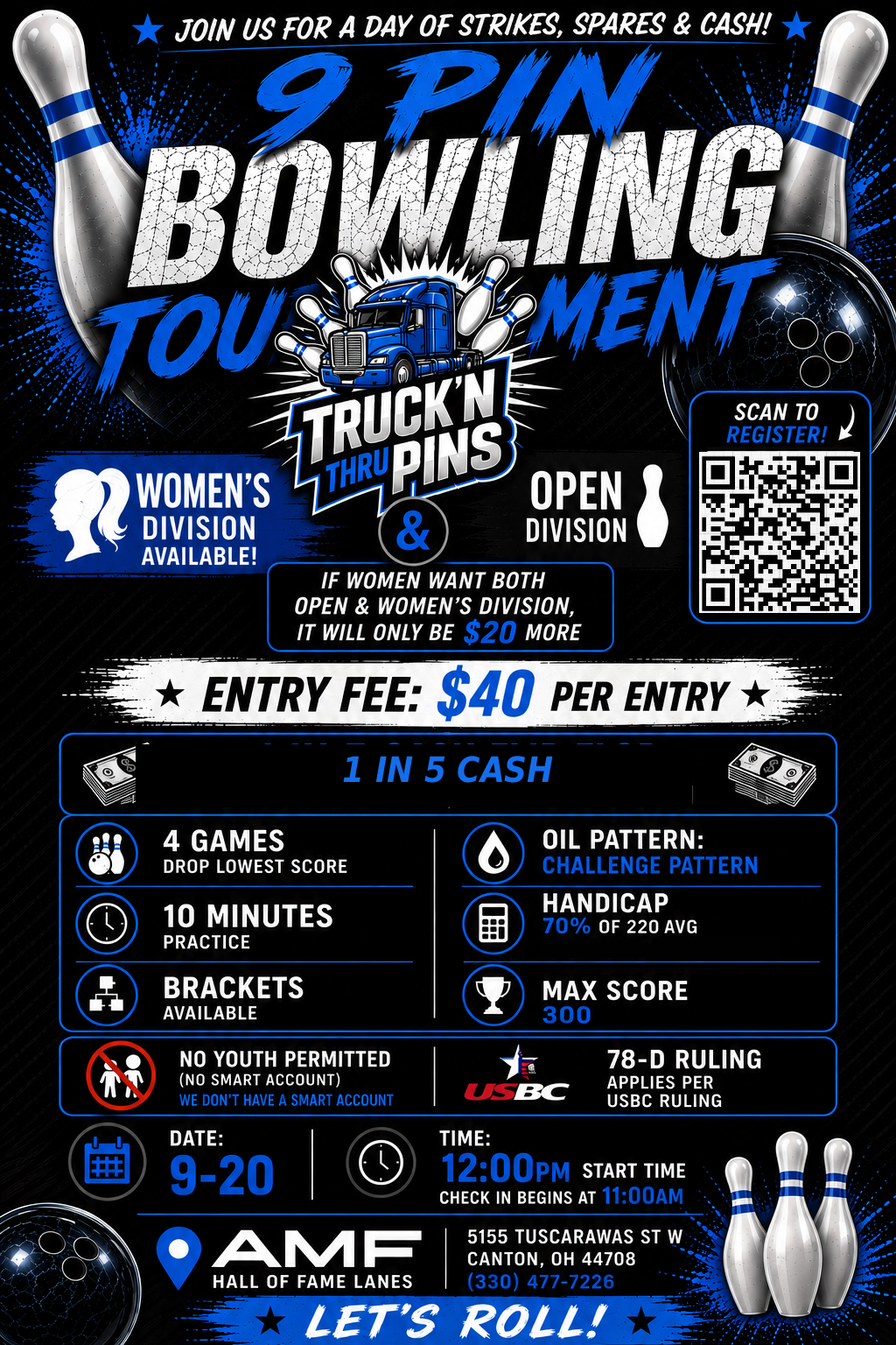 September 20, 2026 tournament flyer